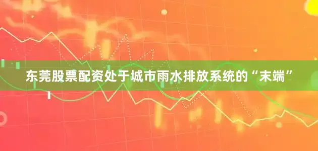 东莞股票配资处于城市雨水排放系统的“末端”